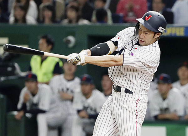 日米野球第１戦でサヨナラホームランを放つなど活躍した柳田