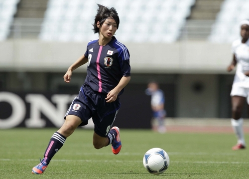 U-20女子代表の中盤のキープレイヤーのひとり、田中陽子