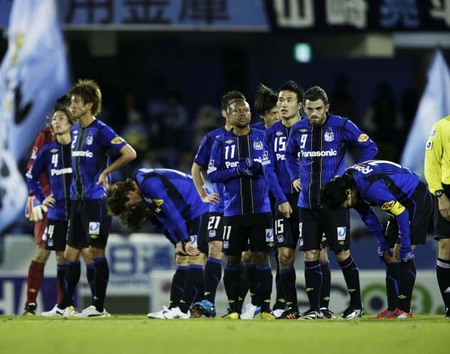 最終戦でジュビロ磐田に１－２で敗れて、Ｊ２降格となったガンバ大阪。