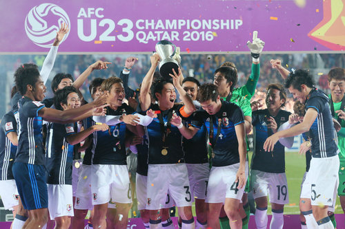 U-23アジア選手権ではチーム一丸となって優勝した五輪代表