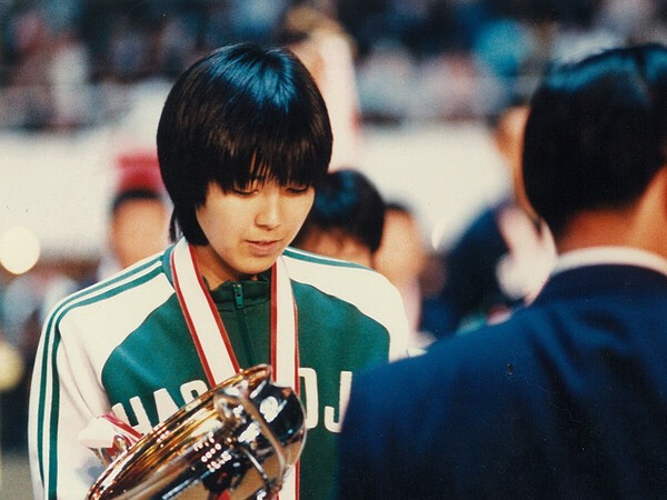 八王子実践で活躍し、全日本入りした大林さん photo by「バレーボールマガジン」
