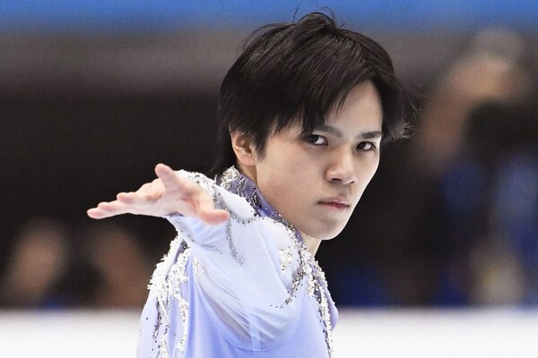 GPファイナルSPの宇野昌磨 photo by Kyodo News