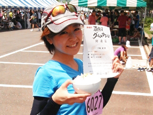 新潟・南魚沼で行なわれたローカルマラソン大会では地元の美味しいお米をいただきました！
