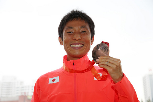 世界陸上で日本代表唯一のメダルを獲得した谷井孝行（自衛隊）