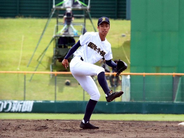 球数制限により南北海道大会決勝の５回途中で降板した札幌国際情報の原田航介