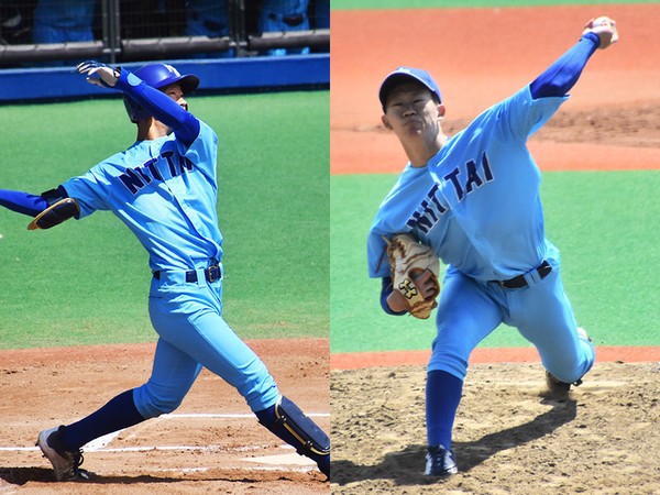 ４月10日の首都大学リーグ開幕戦で「３番・投手」として出場した日体大の矢澤宏太