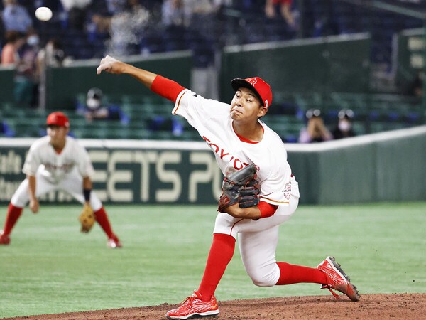 今年夏の都市対抗で４回を無安打、７奪三振の快投を見せたトヨタ自動車・吉野光樹