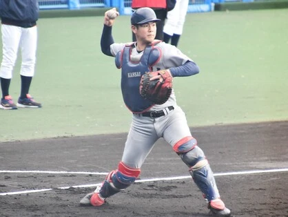 関西大の有馬諒が大学ナンバーワン捕手の座へ ライバルには「自分より能力が高いのは明らか。でも最終的に勝てればいい」