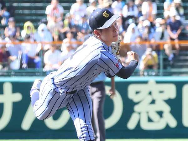 サイドハンドに近い腕の振りから最速146キロを誇る東海大熊本星翔・玉木稜真