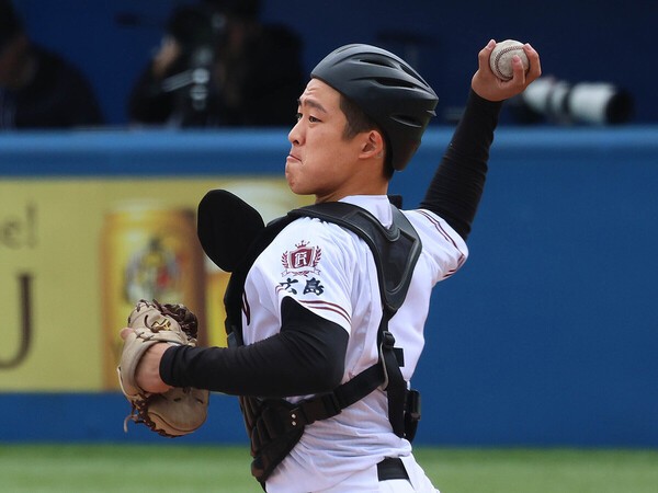 昨年から広陵のクリーアップに座る只石貫太　photo by Ohtomo Yoshiyuki