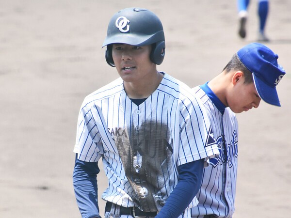 プロ注目の大阪学院大高の遊撃手・今坂幸暉　photo by Kikuchi Takahiro