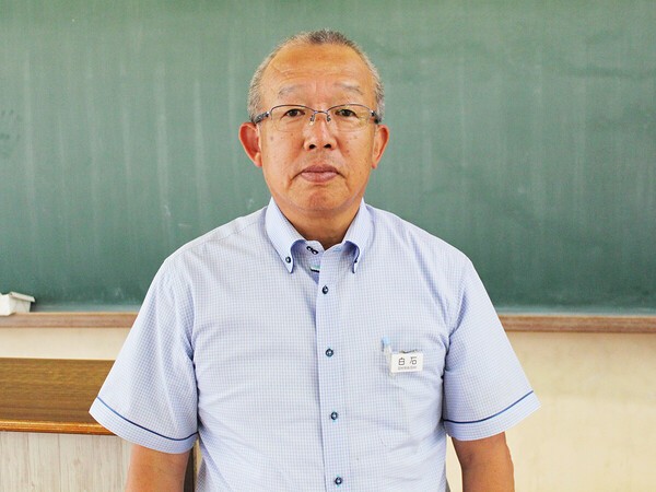 今永昇太の在籍時、野球部副部長だった白石始さん　photo by Uchida Katsuharu