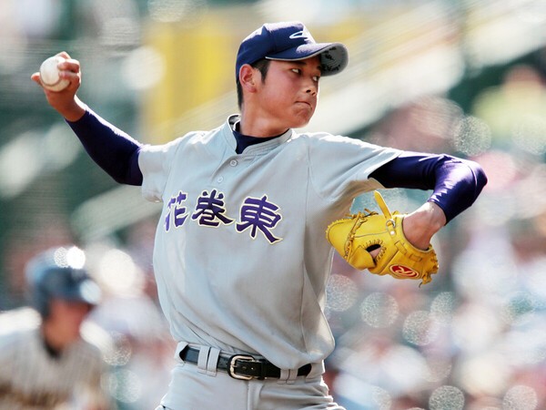 花巻東２年夏に初めて甲子園に出場した大谷翔平　photo by Kouchi Shinji