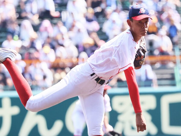 この夏の愛媛大会で公式戦デビューを果たした聖カタリナ学園の有馬惠叶　photo by Ohtomo Yoshiyuki
