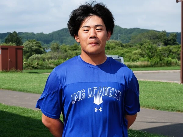 アメリカのIMGアカデミーから参加した宮部敢太　photo by Nakajima Daisuke