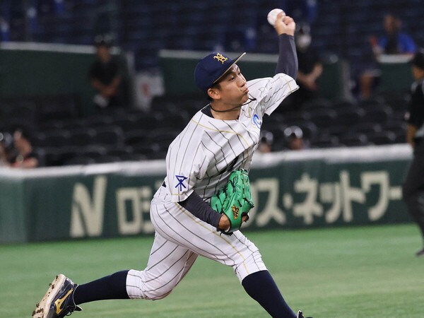 NTT西日本の左腕・伊原陵人　photo by Ohtomo Yoshiyuki