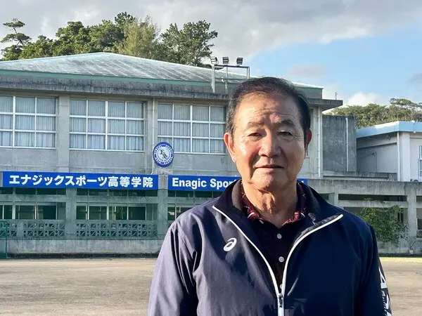 かつて浦添商、美里工の監督として甲子園出場経験のあるエナジックスポーツ・神谷嘉宗監督　photo by Nakajima Daisuke