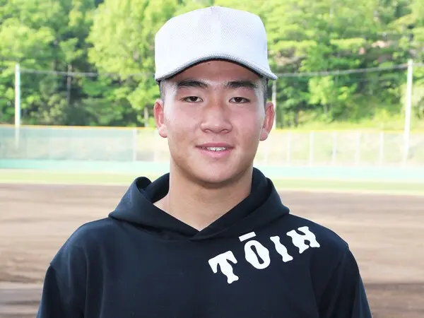 今春の大阪大会でベンチ入りを果たした３年生の佐井川湧牙　photo by Takagi Yu