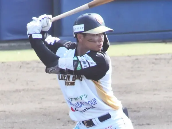 栃木ゴールデンブレーブスの長距離砲・三方陽登　photo by Kikuchi Takahiro