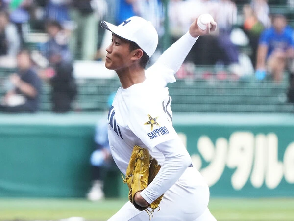 南北海道大会では登板のなかった北海・松田収司　photo by Matsuhashi Ryuki
