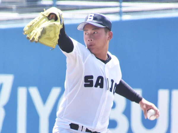 西条のエース・宇佐美球児　photo by Kikuchi Takahiro