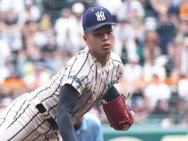 本格的に投手転向して１年で甲子園のマウンド踏んだ東大阪大柏原の古川恵太　photo by Matsuhashi Ryuki