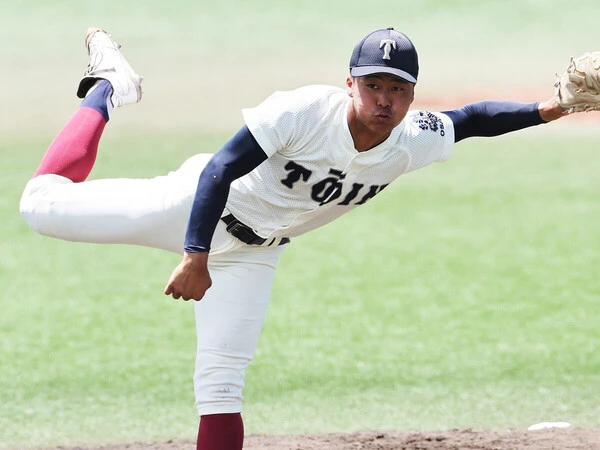 根っからの阪神ファンと公言する大阪桐蔭・中野大虎　photo by Sankei Visual