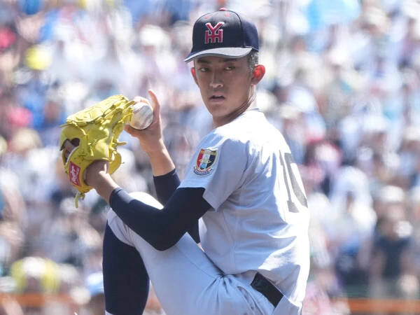 昨年春の選抜でも奥村頼人らと共に優勝に貢献した織田翔希　photo by Ryuki Matsuhashi