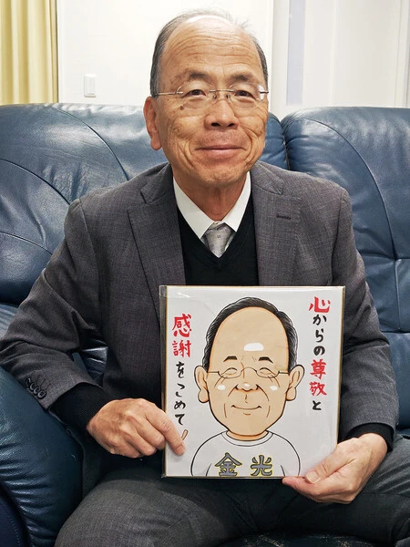 今年３月いっぱいで金光大阪の部長を退任する櫻井富男氏　photo by Shiro Tanigami