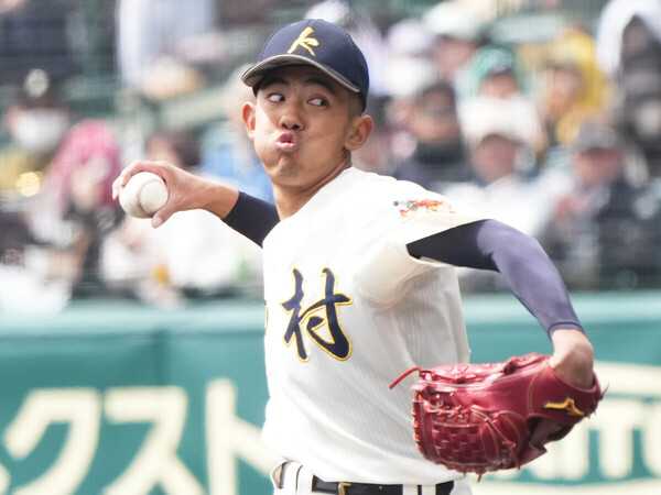 選抜１回戦で優勝候補の横浜を完封した神村学園・龍頭汰樹　photo by Ryuki Matsuhashi