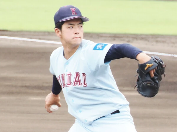 ドラフト上位候補の近畿大・宮原廉　photo by Takahiro Kikuchi