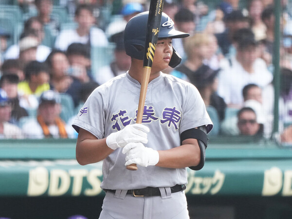 ５季連続甲子園出場を果たした花巻東の主砲・古城大翔　photo by Ryuki Matsuhashi