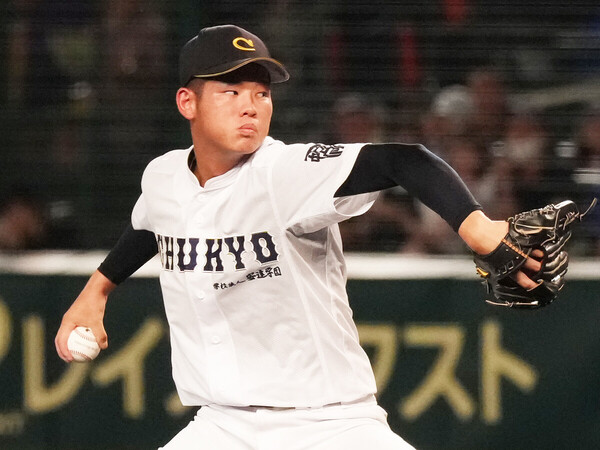 中京のエース・鈴木悠悟　photo by Ryuki Matsuhashi