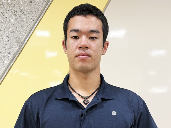 都立のなかで唯一、プロ志望届を提出した雪谷の松岡史穏　photo by Sportiva