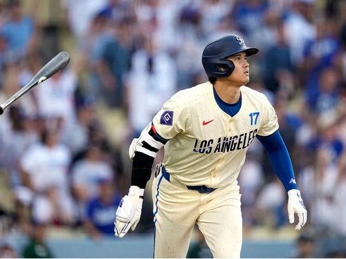 １番に入ってからさらに調子上げている大谷翔平　photo by AP/AFLO