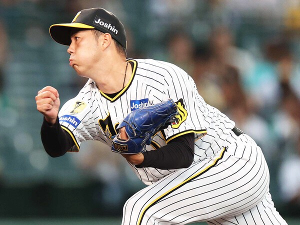 青柳晃洋がメジャーリーグで活躍する可能性は？　photo by Jiji Photo