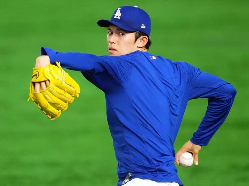 東京での開幕シリーズ第２戦の先発が決定したドジャース・佐々木　photo by Getty Images