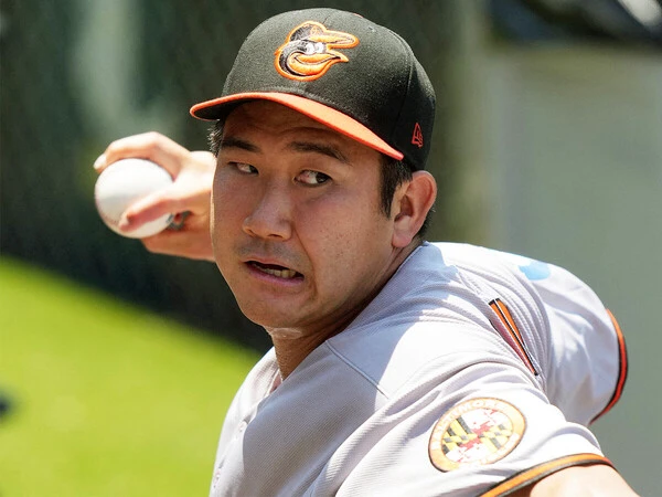 菅野智之がトレードでオリオールズを離れる可能性は高い　photo by AFLO