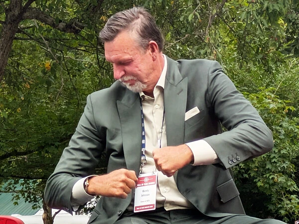 サイ・ヤング賞を５度獲得の名左腕、ランディ・ジョンソン　photo by Yamazaki Eiji