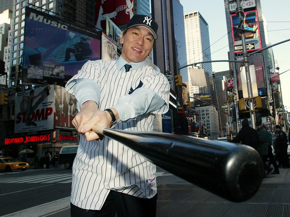 ニューヨークの街との相性も良かった松井秀喜　photo by Getty Images