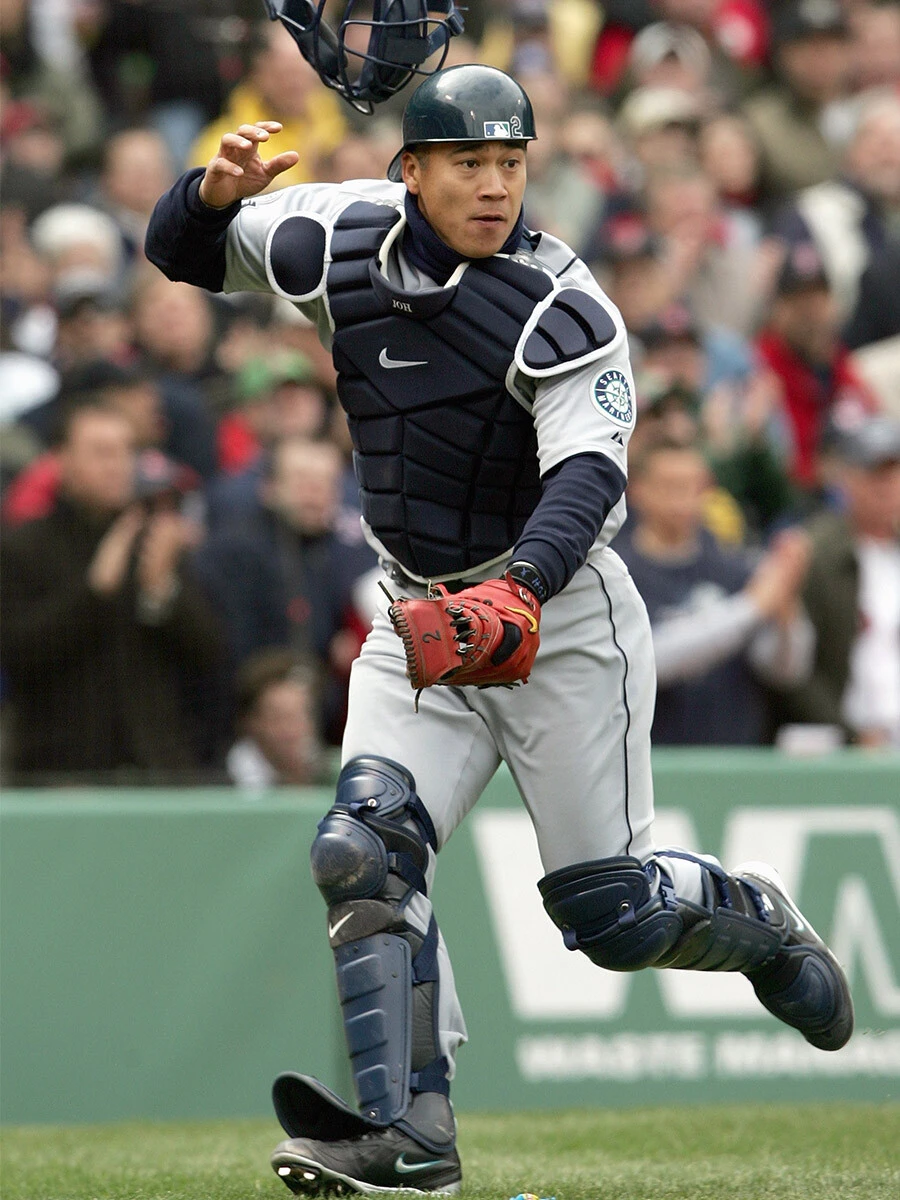 城島健司は現時点でもメジャー公式戦に出場した唯一の捕手である photo by Getty Images