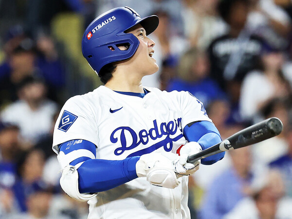 昨シーズン、自己最多の55本塁打を放ち、４度目のMVPを獲得したドジャース・大谷翔平photo by Getty Images