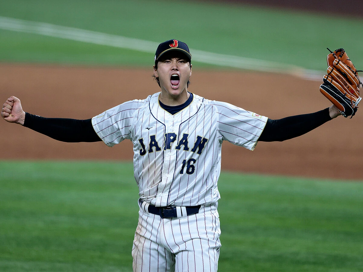 前回大会、世界一を奪還した大谷翔平を中心とする侍ジャパン photo by Getty Images