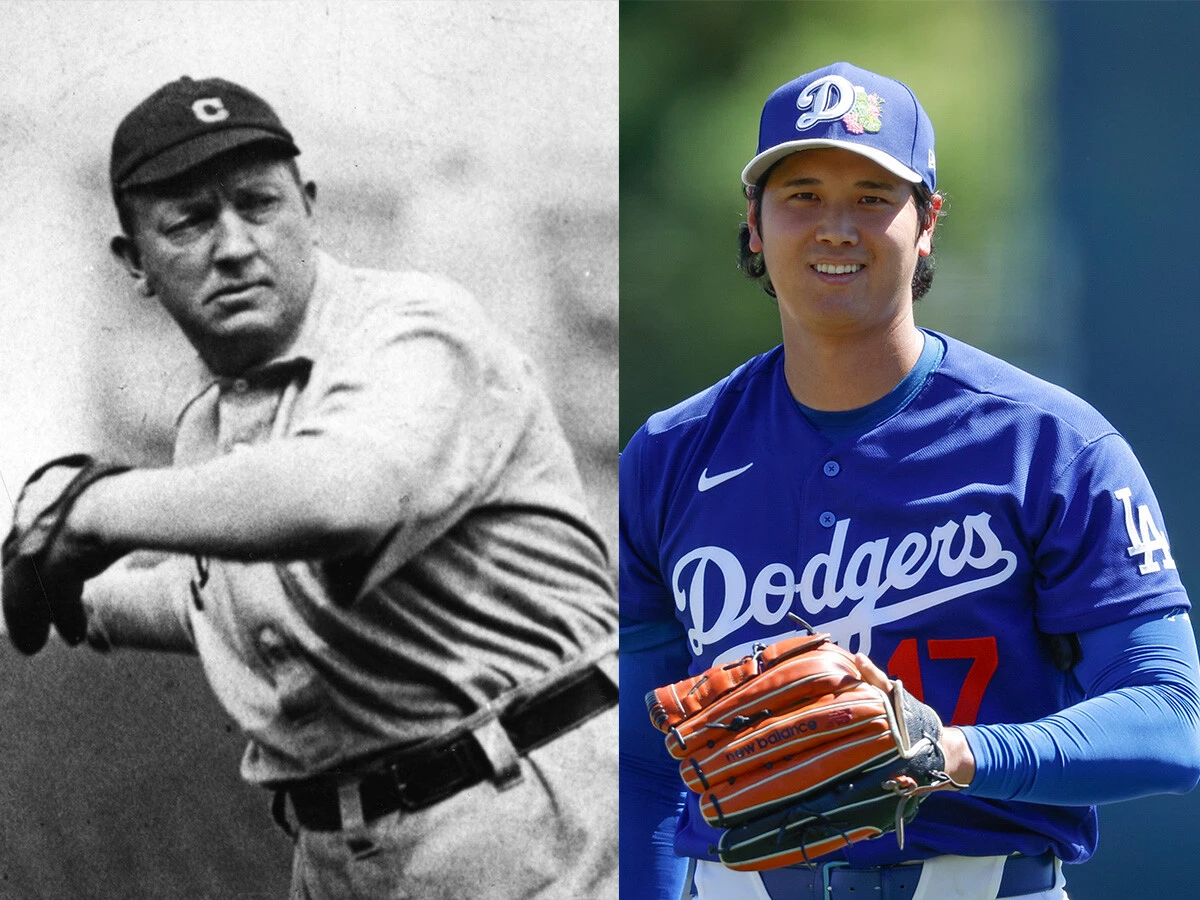 大谷翔平は、サイ・ヤング（左）の名を冠した投手MVPの称号を手に入れられるか？　photo by Getty Images