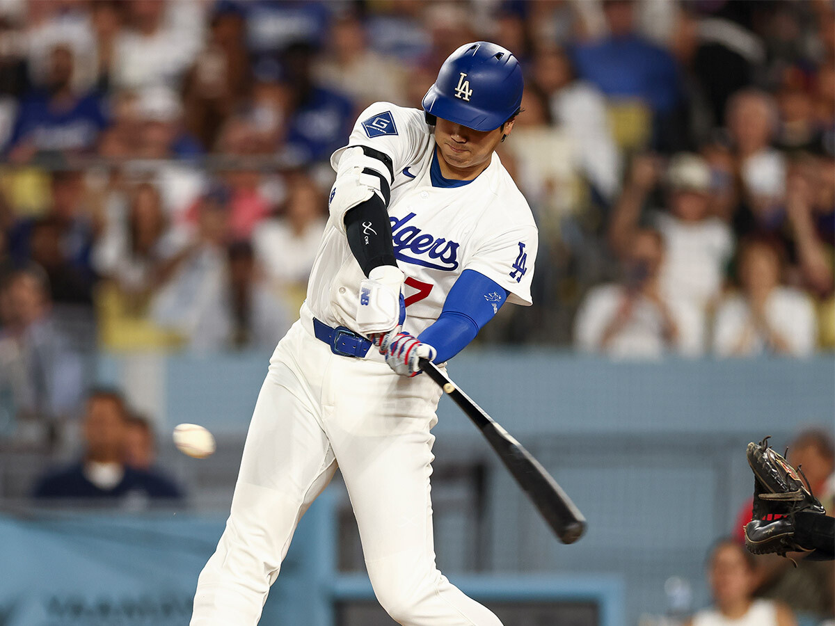 今季の大谷翔平は、いわゆる「引きつけ」の打撃スタイル　photo by Getty Images