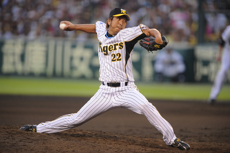 阪神時代、藤川球児は562試合に登板し、42勝25敗220セーブの成績を挙げた