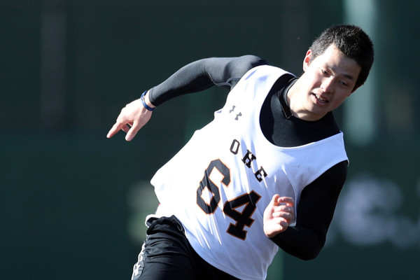 ルーキーイヤーの昨シーズン、ファームで12試合に登板した巨人・大江竜聖