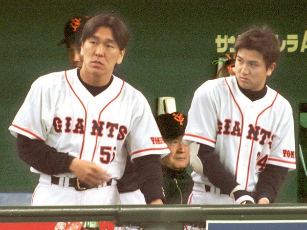 松井秀喜（左）と高橋由伸（右）はベストナインに入るのか　photo by Sankei Visual