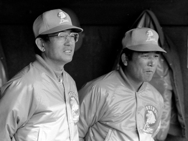 広岡監督（左）時代の西武でコーチを務めた森（右）photo by Sankei Visual