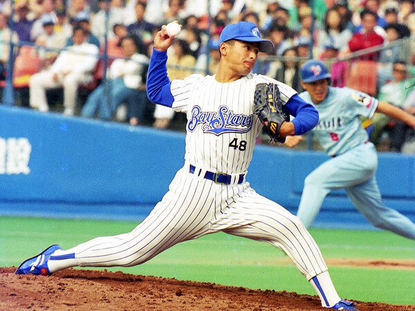 横浜時代の97年に最優秀中継ぎのタイトルを獲得した島田直也